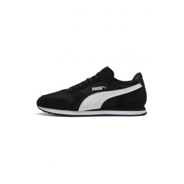 Pantofi sport St Miller de piele intoarsa si plasa - Negru
