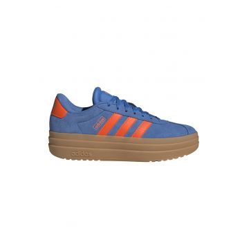 Pantofi sport VL Court Bold flatform din piele intoarsa - Portocaliu mandarina/Albastru royal