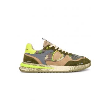 Tenisi barbati  multicolor - piele naturala