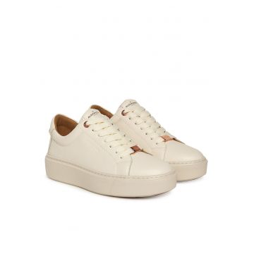 Tenisi dama -  ALBCLHW-8012 - piele naturala - alb