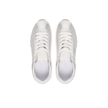 Tenisi dama -  argintiu - piele ecologica -