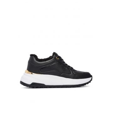 Tenisi dama  FLFRRE ELE12 - piele ecologica - negru