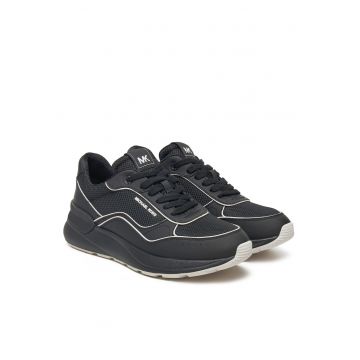 Tenisi de dama  piele naturala - alb/negru