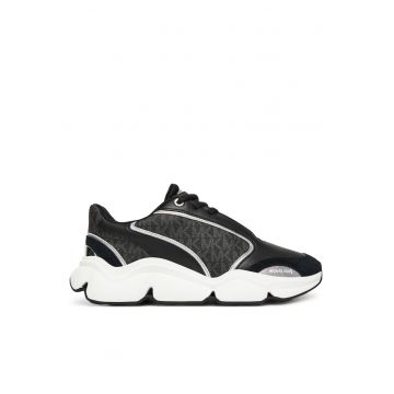 Adidasi sport dama  43F5RNFS1S - piele naturala - negru