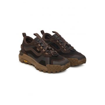 Adidasi unisex -  piele naturala/textil - talpa groasa - maro -