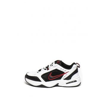 Pantofi Air Monarch IV din piele si piele ecologica pentru fitness - Alb/Negru