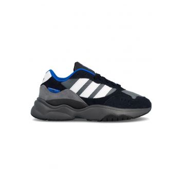 Pantofi sport cu insertii din piele intoarsa -