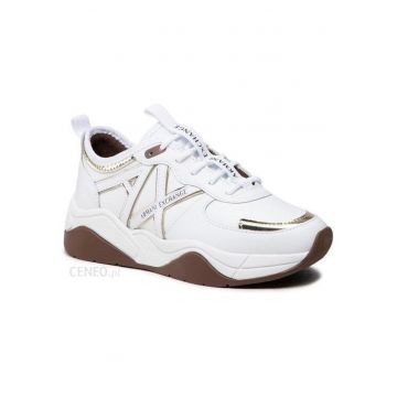 Pantofi sport cu logo din piele ecologica -