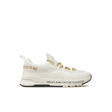 Pantofi sport dama -  77VA3SAB - alb/auriu - tesatura