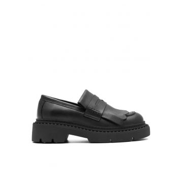 Pantofi sport dama  Negru - Piele naturala - Negru