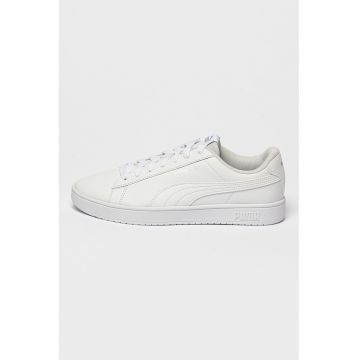 Pantofi sport de piele ecologica Rickie Classic - Alb optic/Argintiu