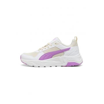 Pantofi sport Trinity 2 de plasa cu garnituri sintetice - Fucsia/Alb murdar/Bej deschis