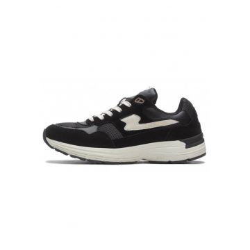 Tenisi dama  Amiel S-Strike - negru - piele intoarsa