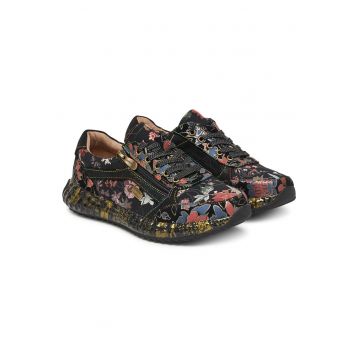 Tenisi dama -  Dorian Burton 11 - piele naturala - multicolor