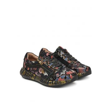 Tenisi dama -  Dorian Burton 11 - piele naturala - multicolor