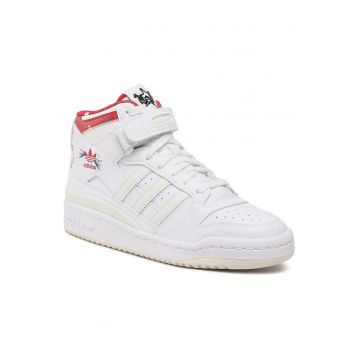 Tenisi dama -  piele ecologica - alb - sistem inchidere Velcro