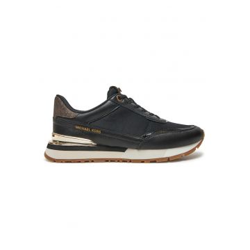 Tenisi dama -  piele ecologica - negru - stil modern - confortabili