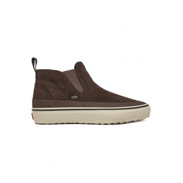 Tenisi unisex -  piele naturala - maro - material sintetic -