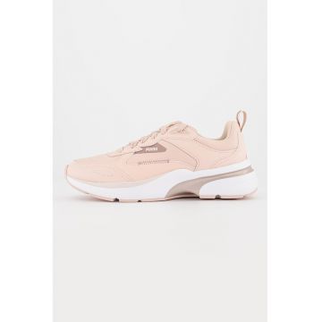 Pantofi sport cu garnituri din piele ecologica FS Runner - Roz pastel