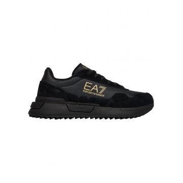 Pantofi sport  EA7 Vintage Running Nylon 55576 - Auriu/Negru