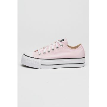 Pantofi sport low-cut cu platforma All Star Lift - Alb/Roz pastel