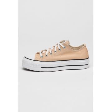 Pantofi sport low-cut cu platforma All Star Lift - Bej inchis