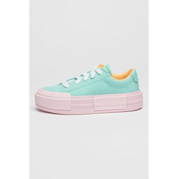 Pantofi sport low-cut din panza Cruise - Verde aquamarin/Roz