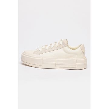 Pantofi sport unisex cu insertii din piele intoarsa Chuck Taylor All Star Cruise - Alb fildes/Alb murdar