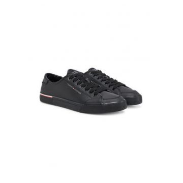 Tenisi barbati -  piele naturala - negru - eleganta si confortabili -