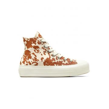 Tenisi dama  Chuck Taylor All Star Lift A10141C - panza - bej/maro