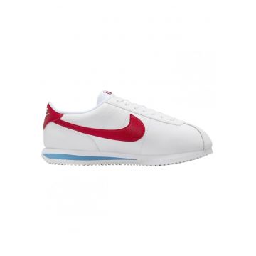 Tenisi dama  Cortez - piele ecologica - alb/rosu