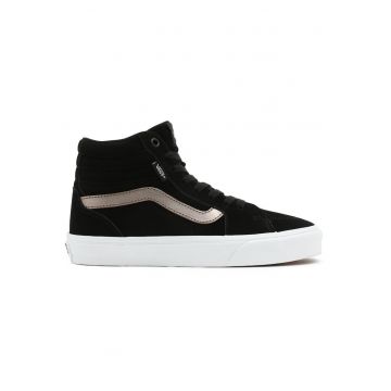 Tenisi dama  WM Filmore Hi VN0A5HYUA801 - piele intoarsa - inchidere cu sireturi - negru