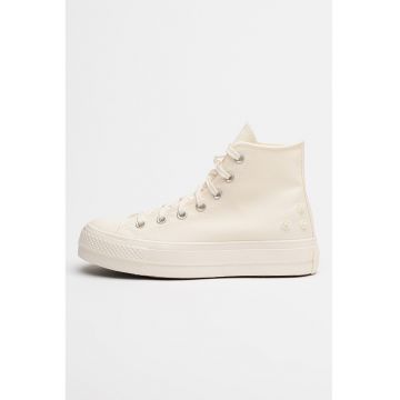 Tenisi inalti Chuck Taylor All Star cu varf intarit - Alb/Negru