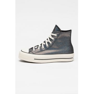 Tenisi mid-high Chuck Taylor Star Lift - Argintiu inchis