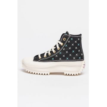 Tenisi unisex cu talpa flatform Run Stark Hike - Negru