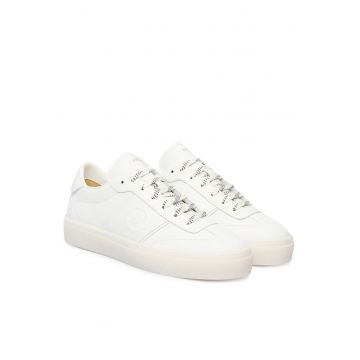 Pantofi dama -  piele naturala - alb - piele naturala - Alb