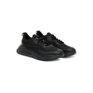 Pantofi sport barbati  model Black 007 - culoare negru - tesatura