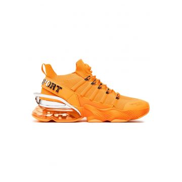Pantofi sport barbati  portocaliu - textil - pentru alergare -