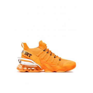 Pantofi sport barbati  portocaliu - textil - pentru alergare -