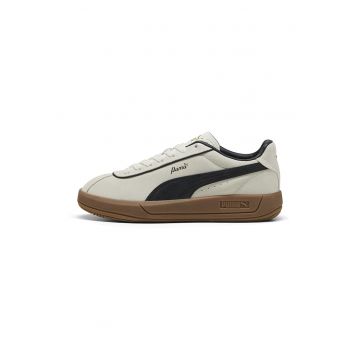 Pantofi sport cu detalii de piele intoarsa Palermo Moda - Bej/Negru stins