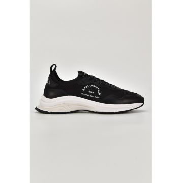 Pantofi sport cu garnituri din piele - Negru