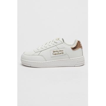 Pantofi sport cu logo stralucitor Meyssa - Alb optic