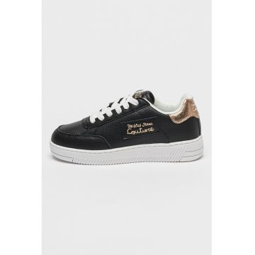 Pantofi sport cu logo stralucitor Meyssa - Negru stins