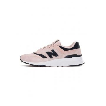 Pantofi sport dama 997 -  Piele naturala/Textil - Roz/Negru - Roz