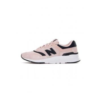Pantofi sport dama 997 -  Piele naturala/Textil - Roz/Negru - Roz