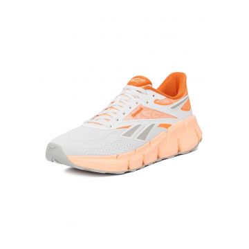 Pantofi sport dama -  alergare - confort - alb portocaliu - textil