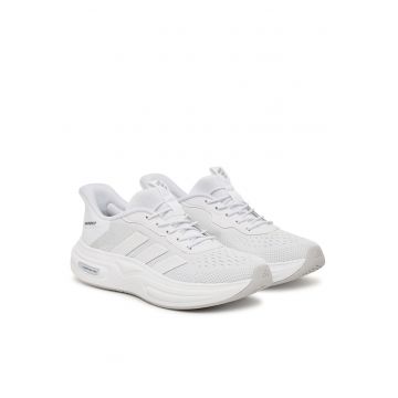 Pantofi sport dama -  material textil - alb - talpa groasa - tehnologie Cloudfoam