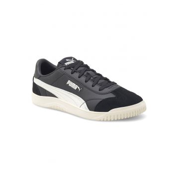 Pantofi sport dama -  piele naturala - negru - talpa plata -