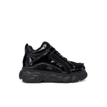 Pantofi sport de dama  piele ecologica - negru