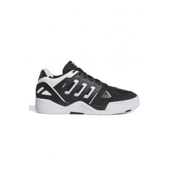Pantofi sport de piele ecologica Mid City - Alb/Negru